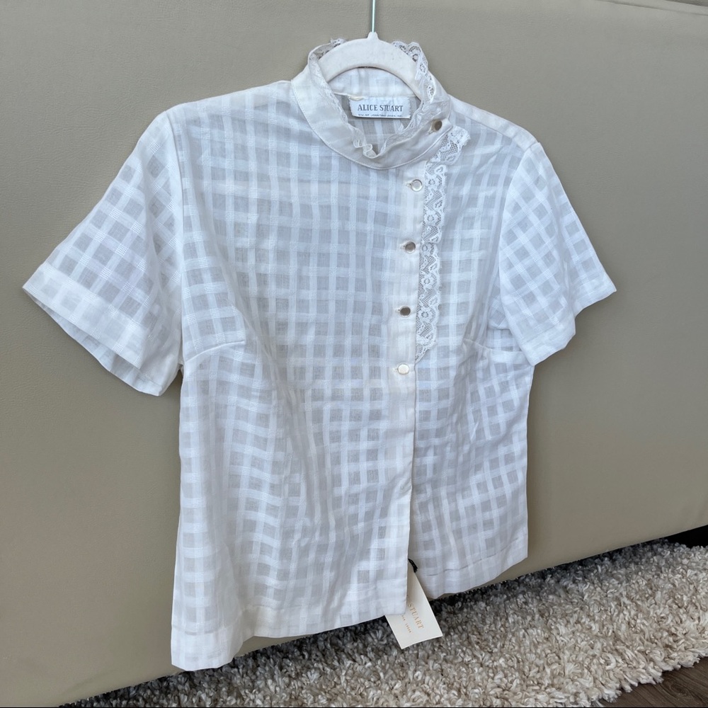 Vintage White Dress Shirt - Picture 5 of 12